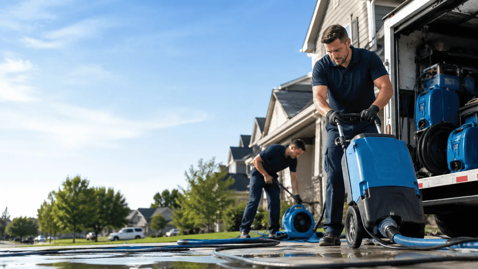 Dehumidification being performed in Hillsboro, NM